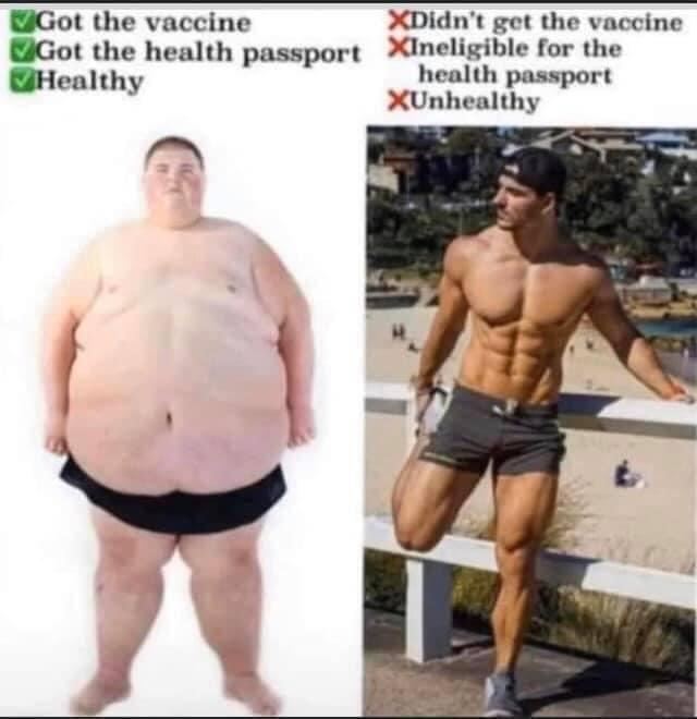 <a href="/NeilClark66/">Neil Clark</a> This picture just about somes it up, if you have the vaccine, but you can still catch the virus &amp; pass in on.
What is the purpose of a passport?
My view of Johnson is he's not
" all the ticket " anyway, to have someone like him running the country, this is where we end up. 😖😤🤬