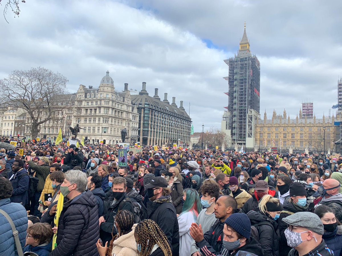 We will always defend the right to demonstrate against injustice. Proud to address today's #KillTheBill demonstration - together we will stop Boris Johnson's protest ban