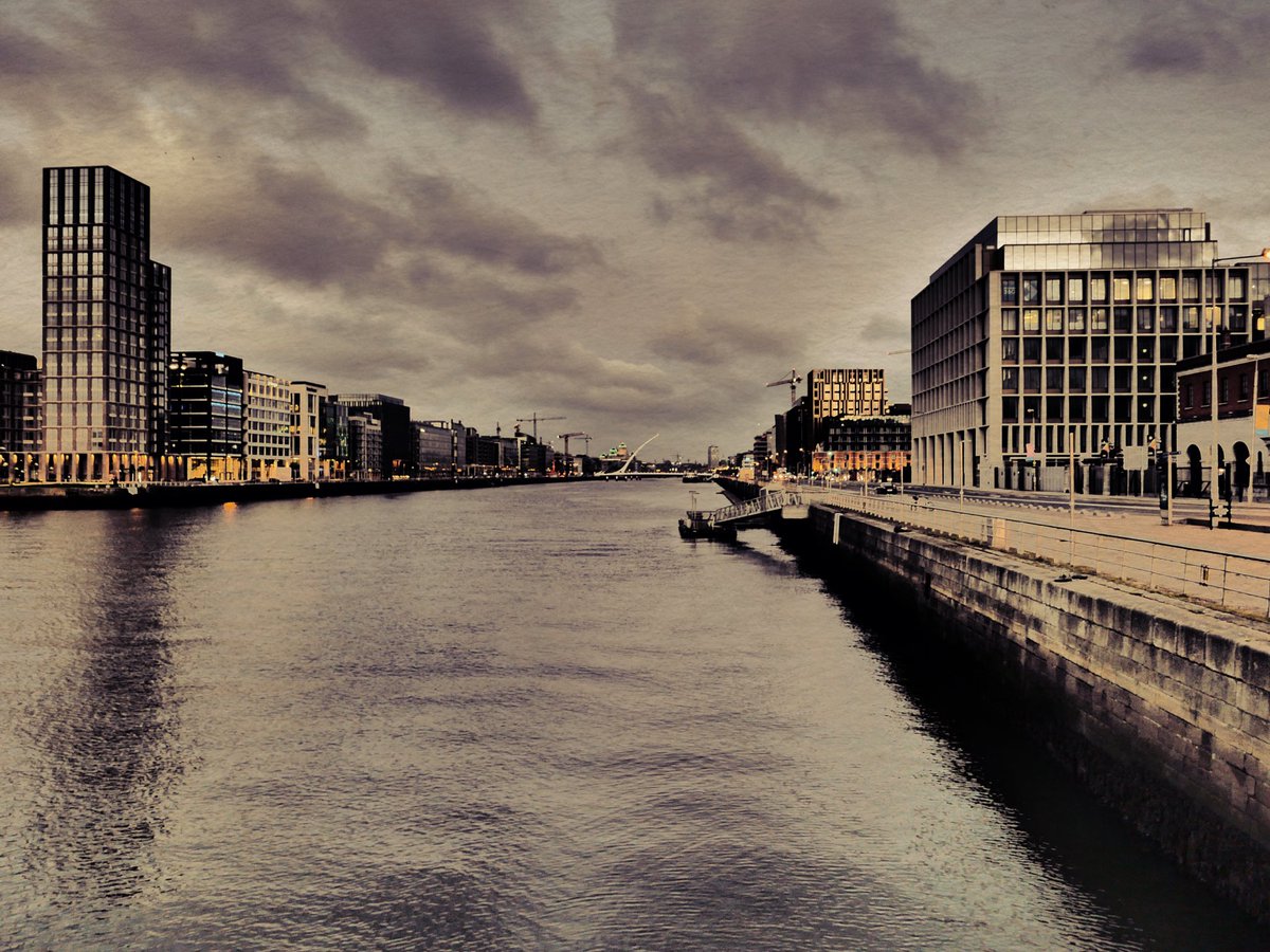 A river runs through it.