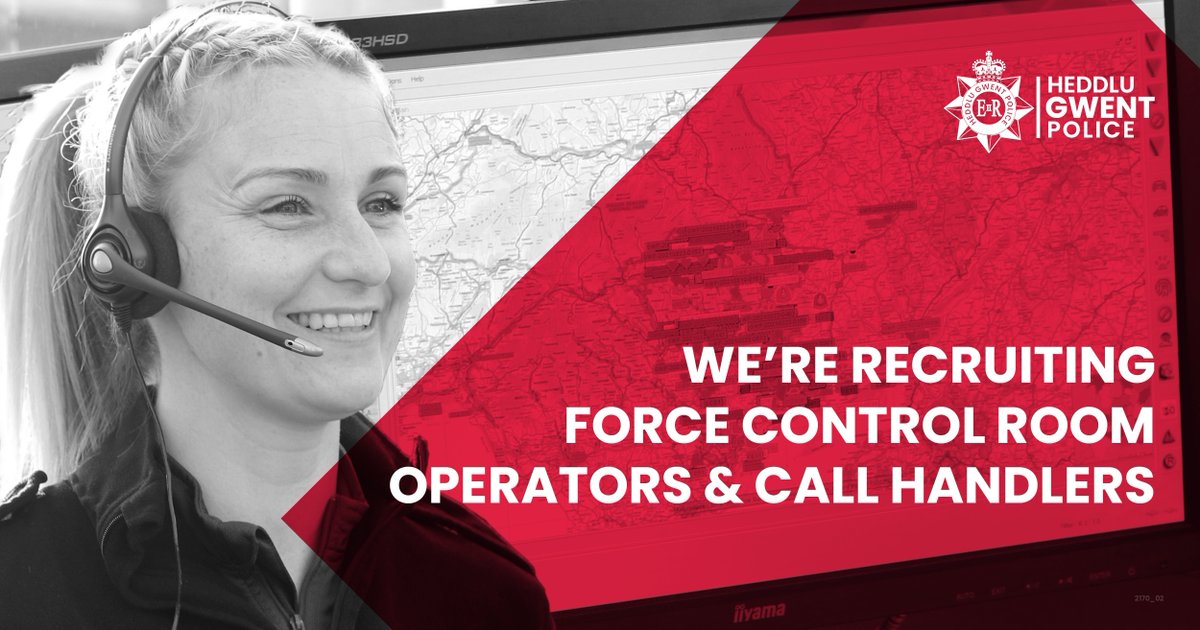 gwentpolice's tweet photo. Our call handlers answer your emergency calls and play a vital role in #ProtectingAndReassuring Gwent.
🗣️ "Having the ability to help someone in their hour of need makes a real difference and is rewarding."
Find out about the role and apply today: https://t.co/ZNKVMazJ4A https://t.co/1WTFo0zoDA