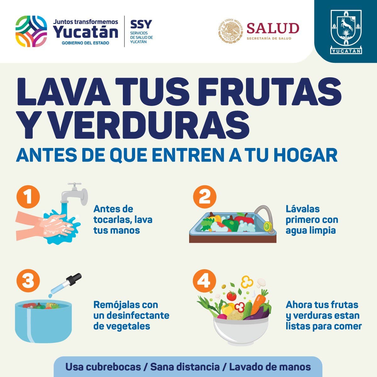 Recuerda que lavar y desinfectar tus #frutas y #verduras antes que ingresen  a tu hogar puede evitarle muchas enfermedades a ti o tu familia. Sigue  estas #recomendaciones para cuidar tu #salud., image size:1200x1200