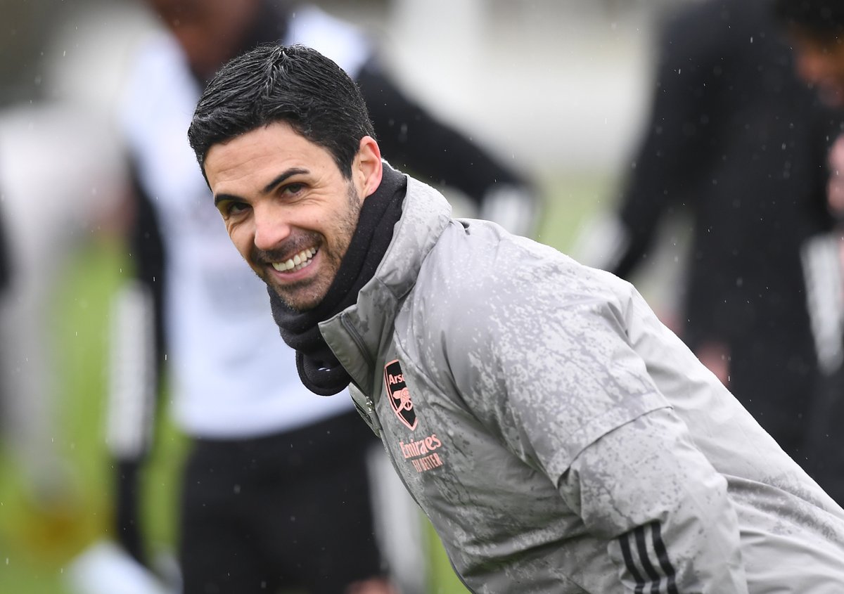 ChrisWheatley's tweet photo. Mikel Arteta takes charge of his 50th match as Arsenal manager tonight. https://t.co/HsDciZRi7n