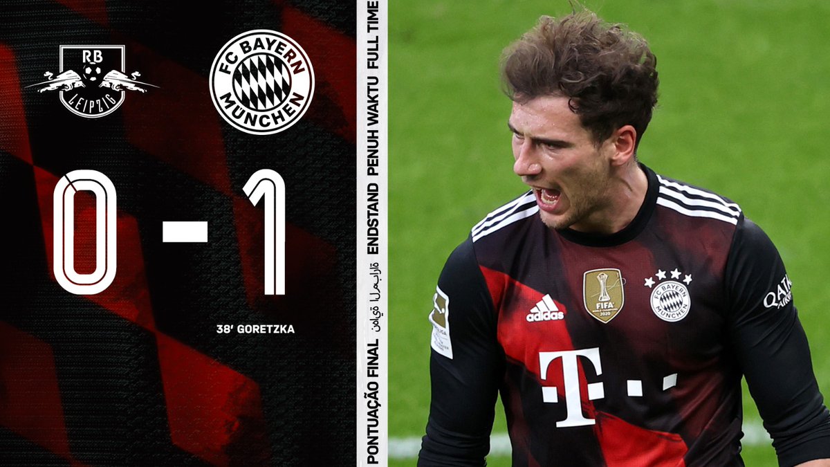 FCBayern's tweet photo. AUSWÄRTSSIEG! 💪
Sieben Punkte Vorsprung! 👊

#RBLFCB #MiaSanMia https://t.co/gO3oHBAvIw