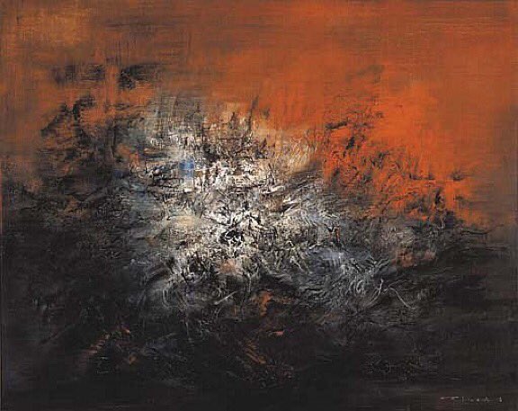 toiblarlos's tweet image. •
#OrangeAbstract
•
#Tachismo
•
#ZaoWouKi 
•