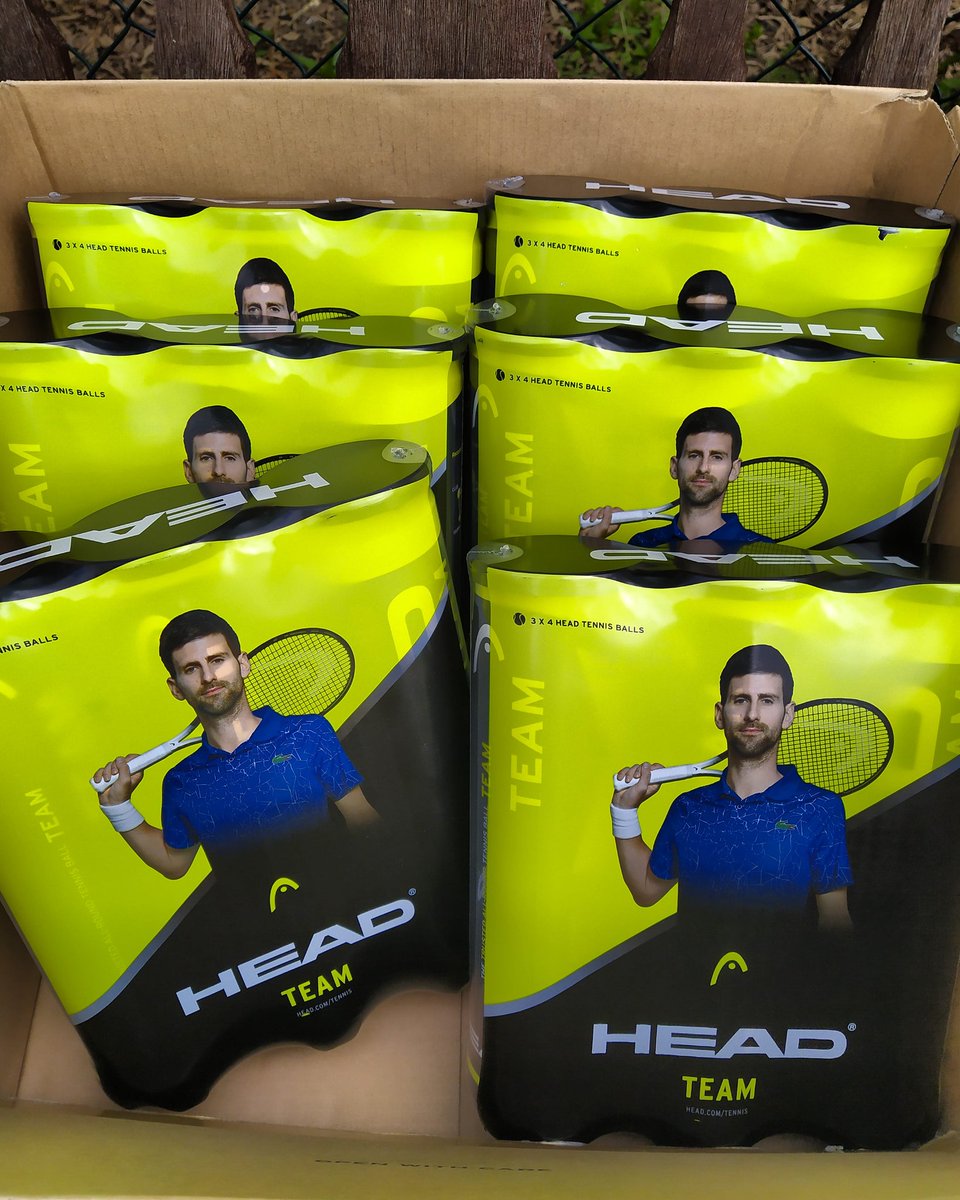 Thanks <a href="/Sheen_Sports/">Sheen Sports</a> for supplying so quickly these fab tennis balls 🎾

They were fantastic on court today 👍

#HeadTeam #Djokovic #BackOnCourt