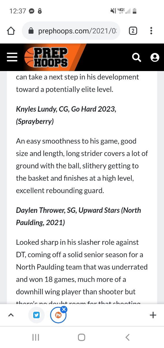 Knyle Lundy (@knylelundy23) on Twitter photo I was honored to be written about in PrepHoops at the Double Trouble invitational tournament. Working hard and staying focused <a href="/PrepHoopsGA/">Prep Hoops Georgia</a> I was honored to be written about in PrepHoops at the Double Trouble invitational tournament. Working hard and staying focused <a href="/PrepHoopsGA/">Prep Hoops Georgia</a>