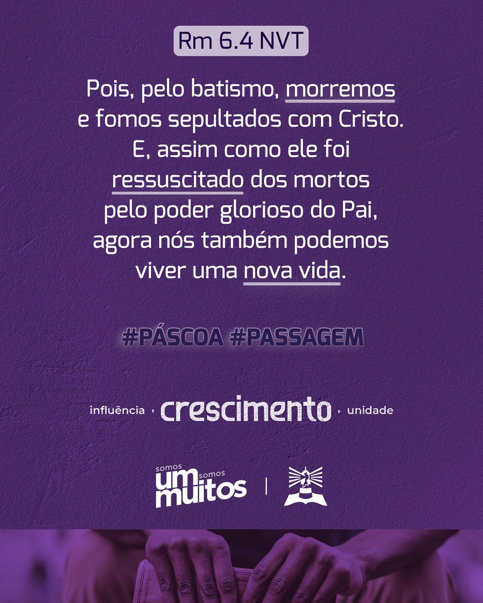 thiagojnborba's tweet photo. Nesta Páscoa, celebramos nossa passagem da #morte para a #vida, celebrando a Sua #ressurreição. Jesus está vivo, nos deu vida e voltará por nós!

Unidade, Crescimento e Influência
#SomosUmSomosMuitos https://t.co/zho1qPuofk