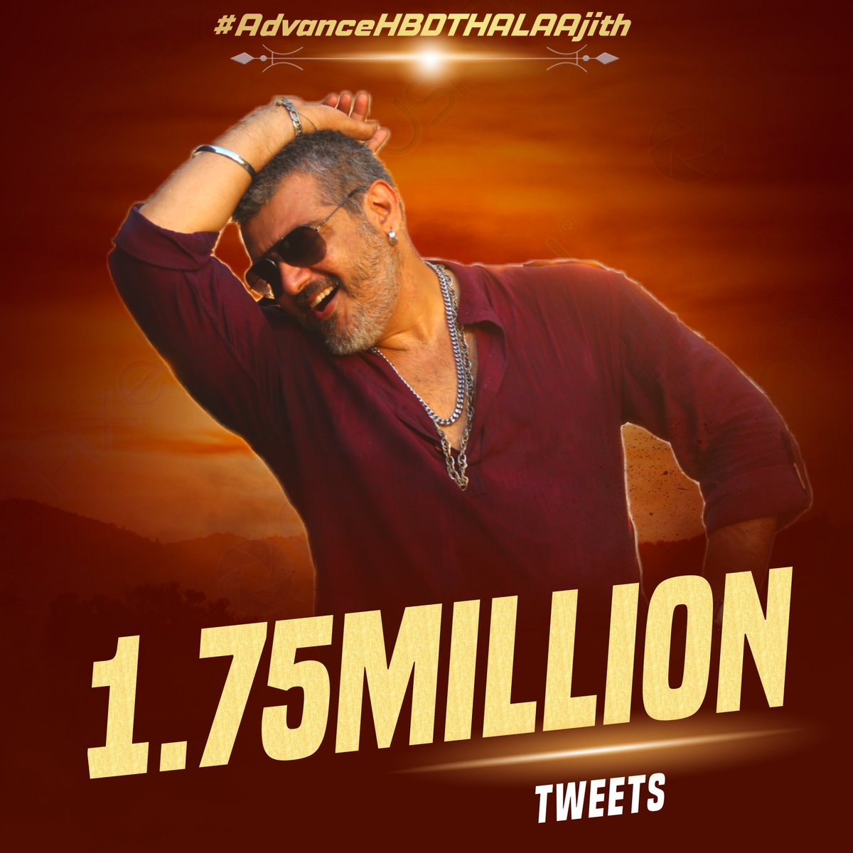 Yemmov 1.75+M Tweets 😎
Merattal Trending 🔥 keep going guys 

#AdvanceHBDTHALAAjith
#Valimai | #Ajithkumar