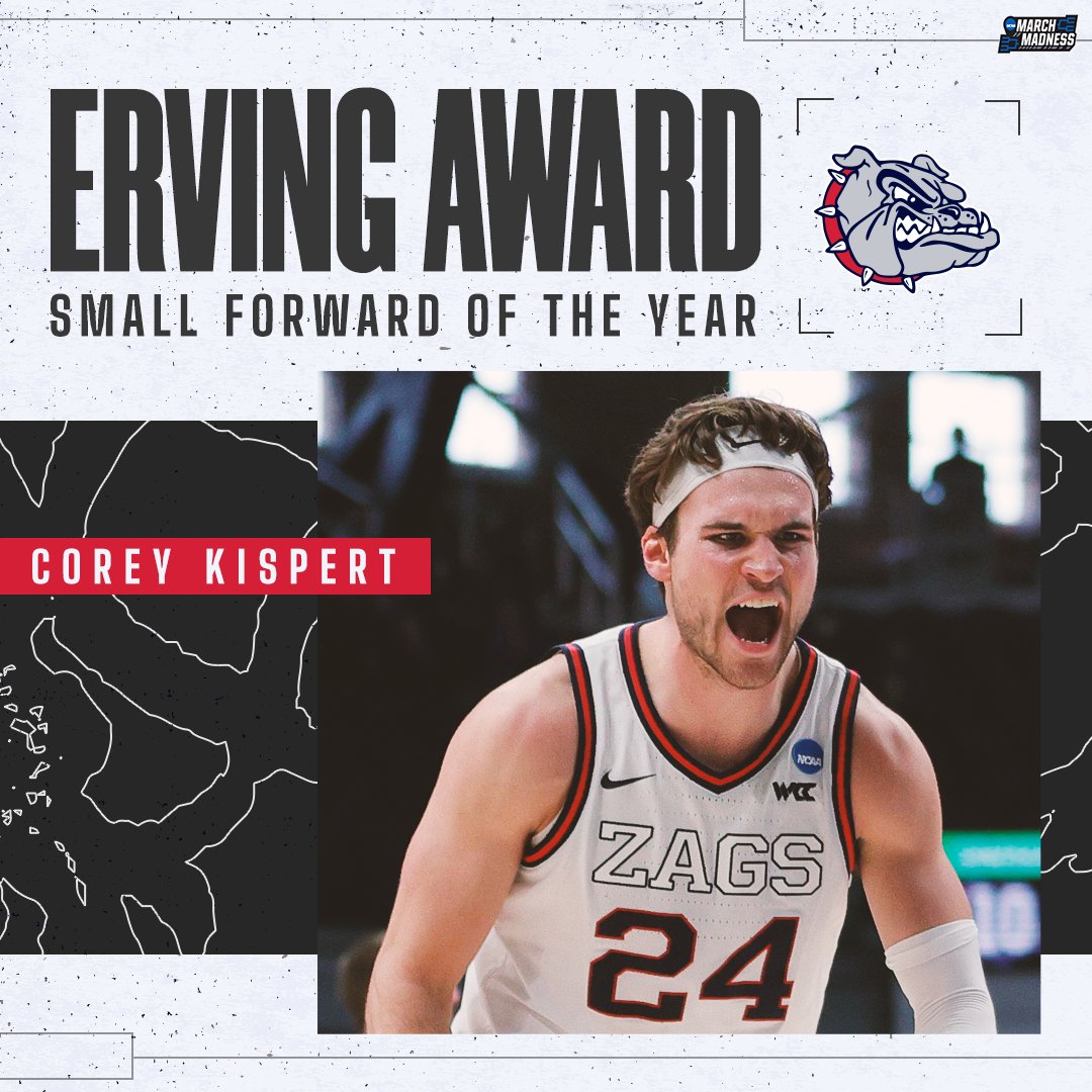 🏆 Corey Kispert wins the #ErvingAward from @Hoophall!

@corey_kispert 👏