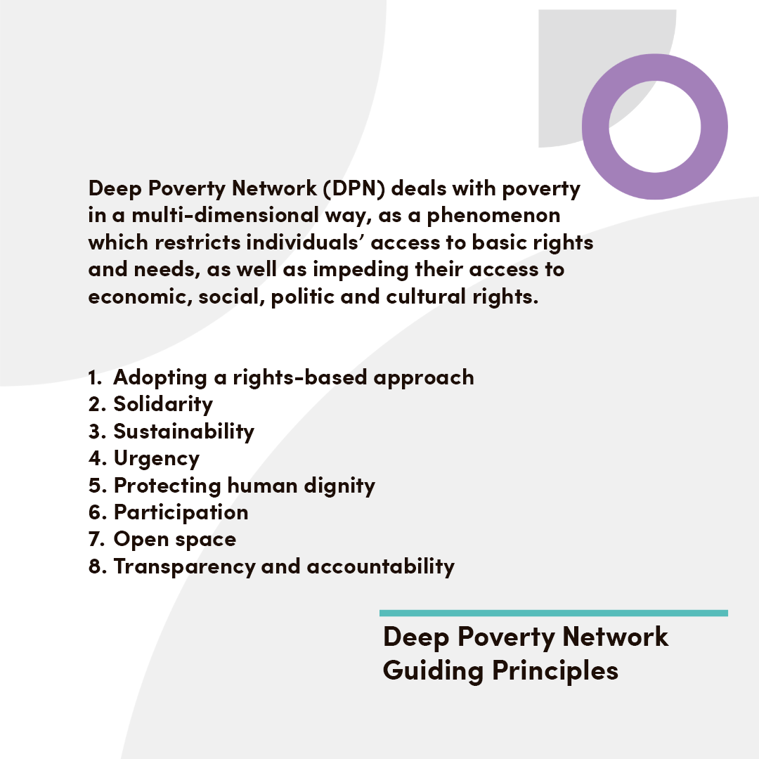 DeepPoverty's tweet photo. Deep Poverty Network deals with poverty in a multi-dimensional way, as a phenomenon which restricts individuals’ access to basic rights and needs, as well as impeding their access to economic, social, politic and cultural rights.  #DeepPovertyNetwork  #GuidingPrinciples https://t.co/wRCPr0KNZB
