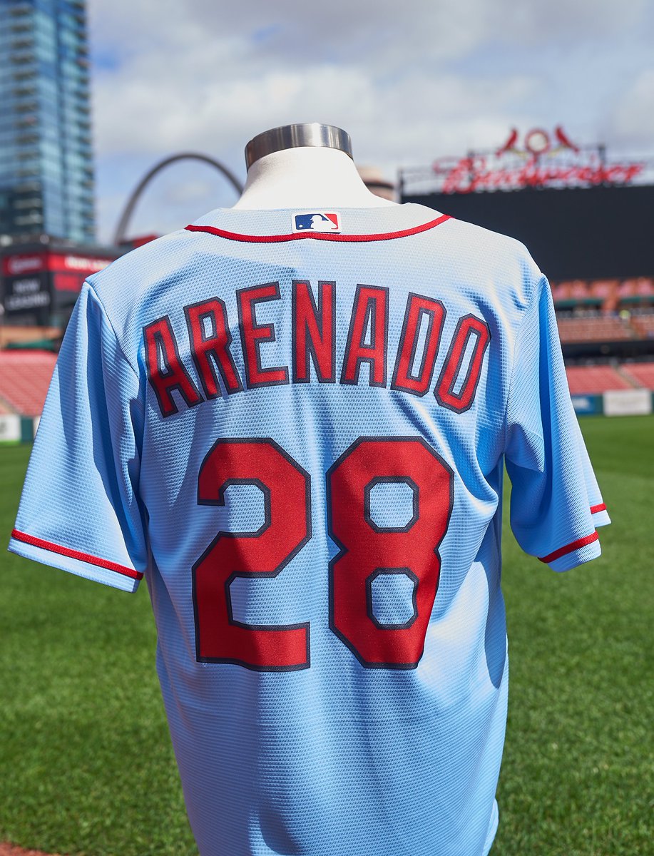 St. Louis Cardinals on X: Today's fit: Powder Blues Psst: Arenado Powder Blue  Jerseys are now available at the Official Cardinals Team Store!   / X