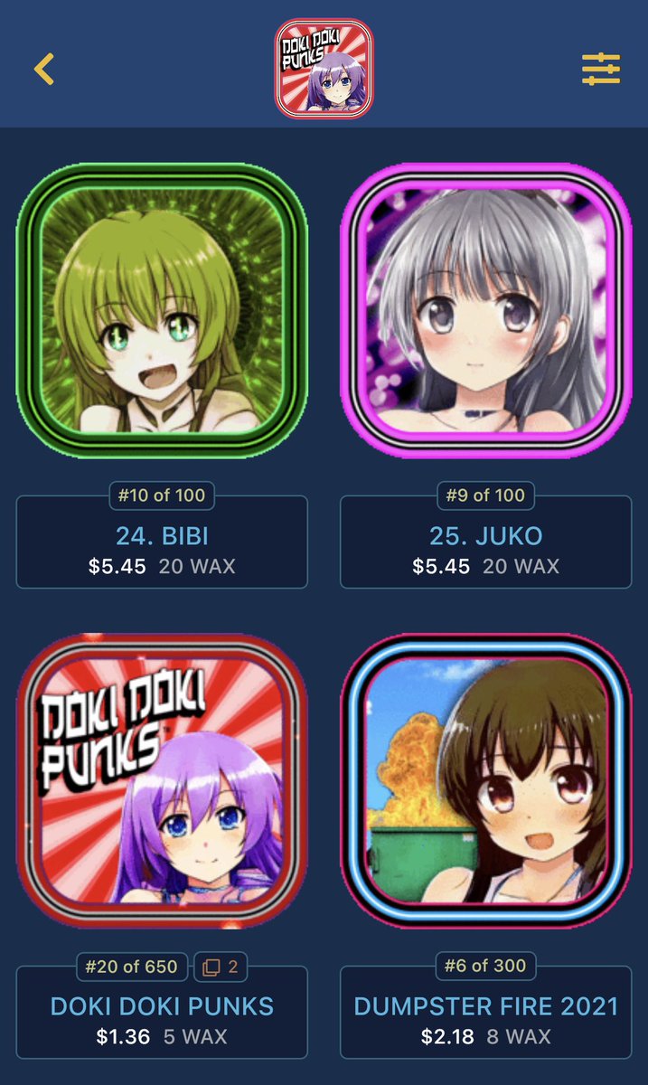 GanGanStyle5's tweet image. Happy I got low mint @DokiDokiPunks on @AtomicHub today 🙌🏻 They are sooo cute 🥰 and 2 of them drop to me free from giveaway 🙏🏻

#dokidoki #dokidokipunks