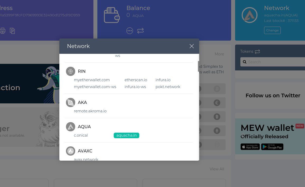 Aquachain (AQUA) tweet media