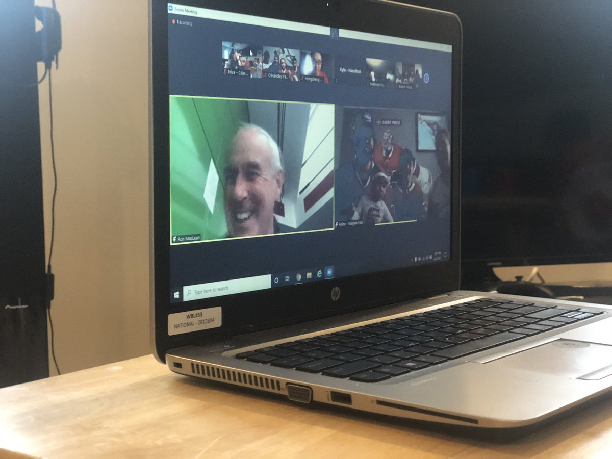 We got a game night set up complete with a mini sticks tournie all set up for tonight’s <a href="/Senators/">Ottawa Senators</a> vs <a href="/CanadiensMTL/">Canadiens Montréal</a>  on @hometownhockey_ tonight! The family had a great chat already today with @RonMacLeanHTH The boys are cheering loud tonight! #hometownhockey