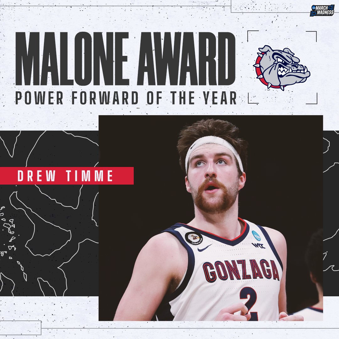 🏆 Drew Timme wins the #MaloneAward from @Hoophall!

@drewtimme2 👏