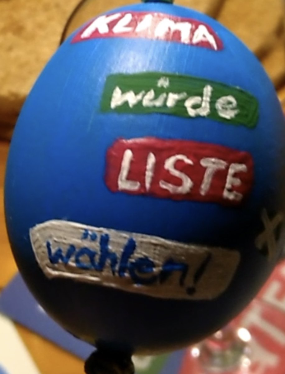 M_Hundhausen's tweet photo. Ostern bei der @Klimaliste. 

KLIMA WÜRDE LISTE WÄHLEN.

Was sonst. https://t.co/q4Pr5lU9lT