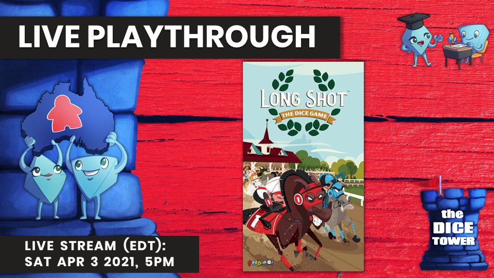 ChrisHandy's tweet photo. Join Stella and Tarrant from @MeepleU and @DiceTowerStaff as they play through Long Shot: The Dice Game LIVE today at 2PM PDT. @dicetower_news 

https://t.co/BUKM6vBX2A https://t.co/lEZYi9itam