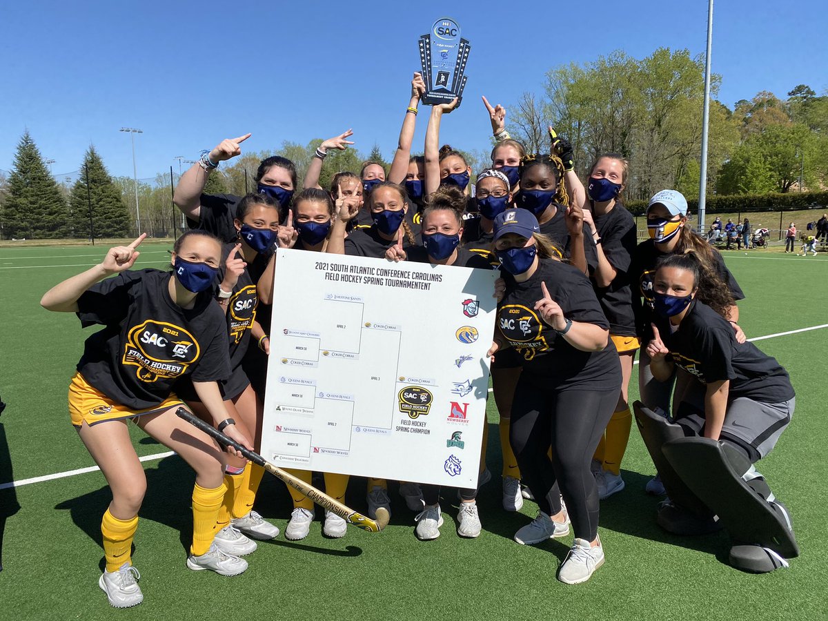 SAC_Athletics's tweet photo. Congratulations to your South Atlantic Conference Carolinas Field Hockey Spring 2021 Champions, Coker!!! FINAL 2-1 OT #SACCFH https://t.co/4M4n2FkuLL