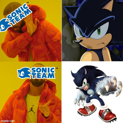 Sonic Loreposting on X: Wait, the transformation is due to the dark energy  of the emeralds, so he's basically Dark Sonic in the canon games? Well  yes  / X