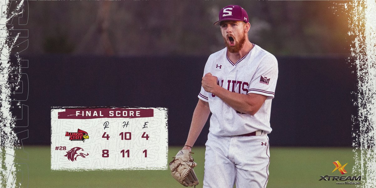 SIU_Baseball's tweet photo. Needed it. 

#Salukis earn a win to split the doubleheader. https://t.co/r9ZZCPv8CS