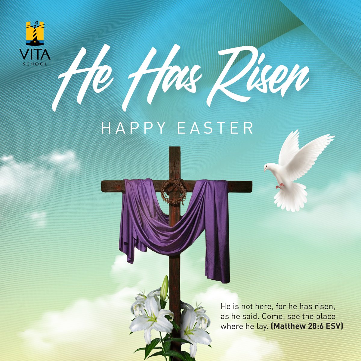 VITASchool's tweet photo. Today we remember Jesus' sacrifice and give thanks for the salvation that he brought to our world. May this beautiful day be a testimony to God's unfailing love and eternal glory. Happy Easter Sunday!

#AnakVITA
#rethinkrebuild
#VITASchool
#eastersunday https://t.co/0Ps79yFjFh