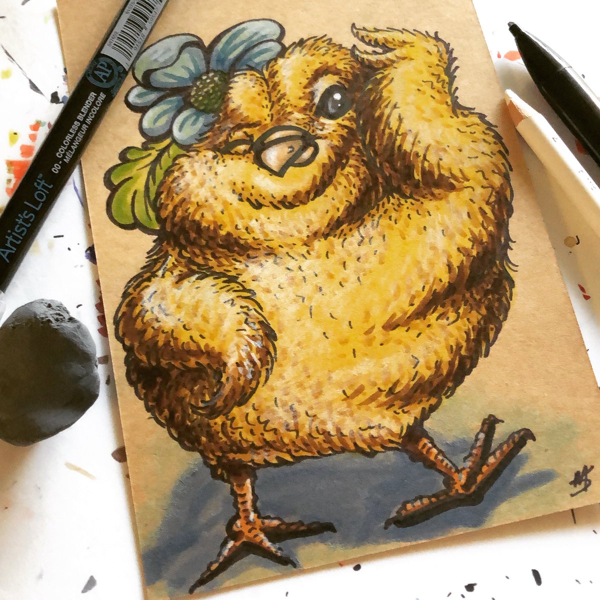 JadedCup's tweet photo. Easter bonnet...
#HappySpring #Blessings to all
#Chick #Bonnet #Easter
#MakingMemories #handmadeart #KeepOnMakingArt #SupportTheArts #Illustration #Popart #Art #drawmein #ink #sharpie #sakura #ABCcritters https://t.co/PnjupGgnVD