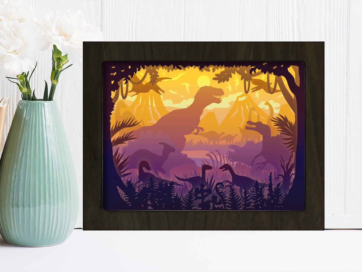 BoxEtsy's tweet photo. Excited to share the latest addition to my #etsy shop: Dinosaurs Paper Cut Light Box Template, Shadow Box SVG, Shadow Box, 3D Papercut LightBox SVG File DIY, Cutting Cricut, Paper Cut Light Box https://t.co/qkcHb6v4vq #kidscrafts #dinosaursshadowbox #dinosaurspapercut https://t.co/nGD7IsvK1K