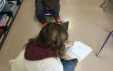 Heart Print School Lent Challenge in Mrs. Padovan's Grade 6 class -making children’s books for Ronald McDonald House to brighten the spirits of the children.  Ss are working diligently to see their #heartprint challenge through.  Proud to see their creative skills!  #sccdsb