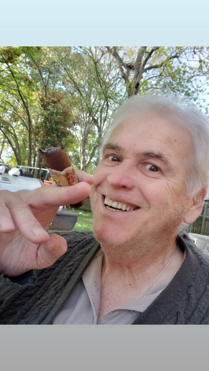 Saturday afternoon Sticks and hot cups of coffee on the patio in sangaree...enjoy my Holy Saturday...