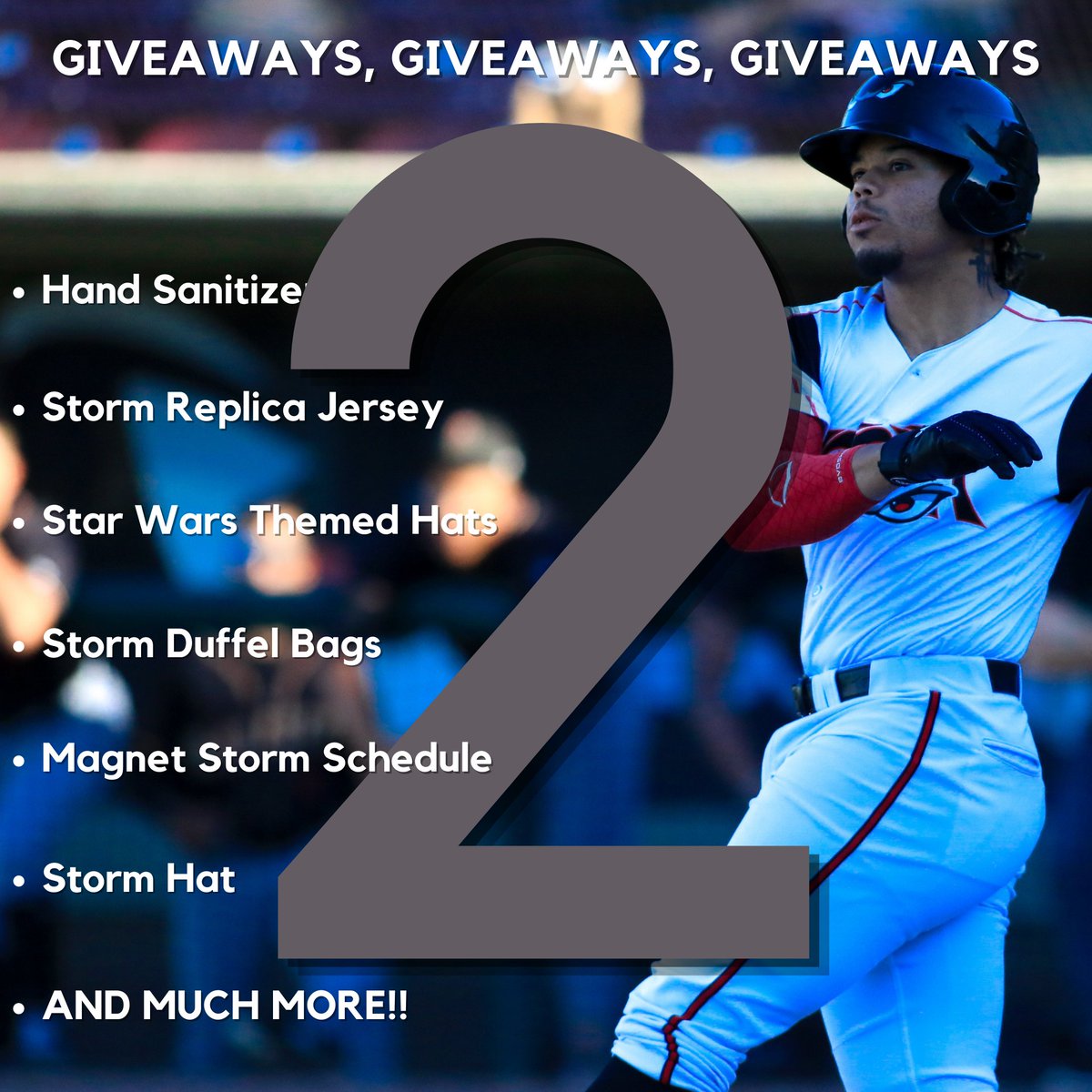 Storm_Baseball's tweet photo. We are just TWO days away from game day ticket sales going live!!

Today's it is all about S W A G 😎 https://t.co/b76hf5dY3q