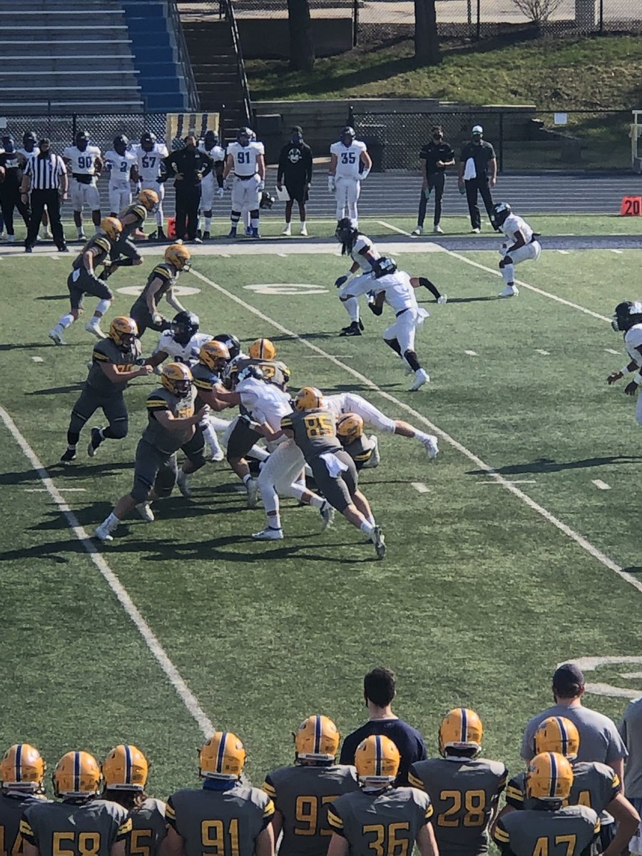 So good to see this guy back on the field again! Beautiful day and stadium to watch a football game! Go Augie!💙💛💙🏈