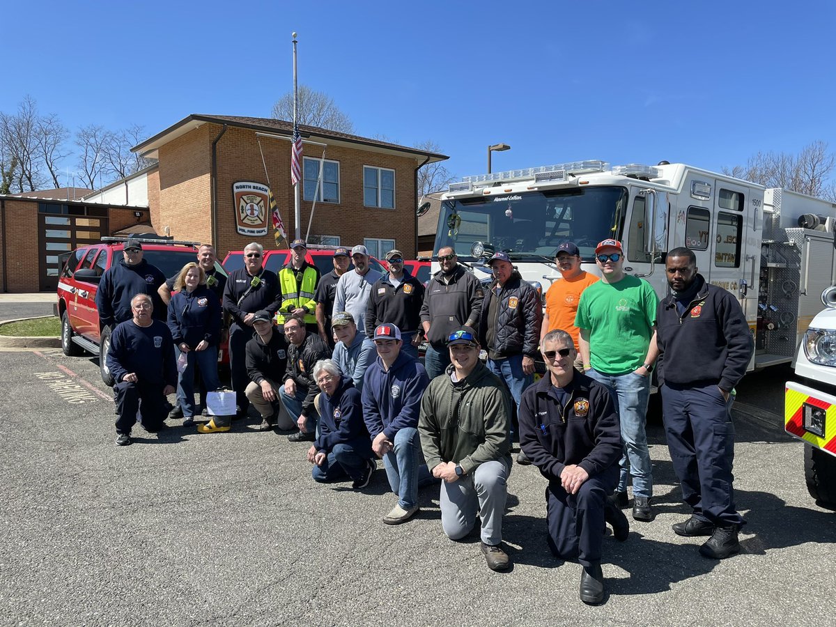 AACoFD's tweet photo. Thank you @BeachVolunteer and @DunkirkVFD for your hard work today to assist one of our members. https://t.co/4DUYm84QZs