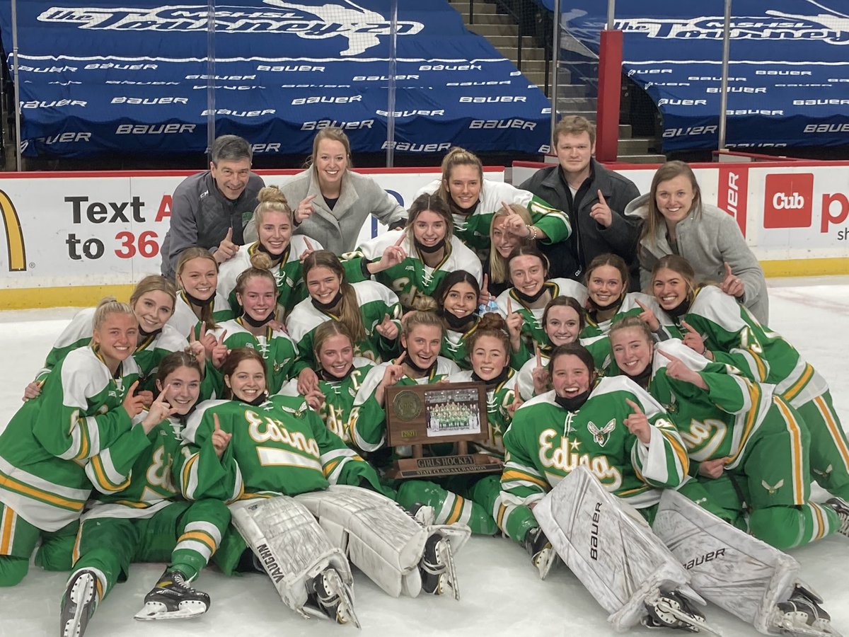 edinahornets's tweet image. Congratulations State Girls’ AA Hockey Champions! #191