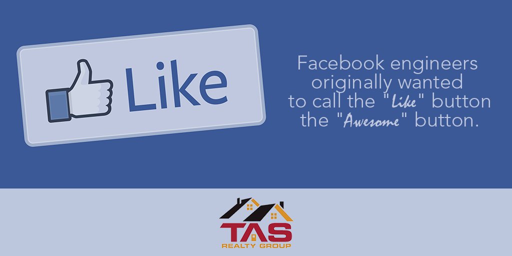 TASRealty's tweet photo. Would you rather have it be the 'awesome' button, or do you enjoy the 'like' button?

#tasrealtygroup #houstonrealestateagent https://t.co/SkxGnKwCma