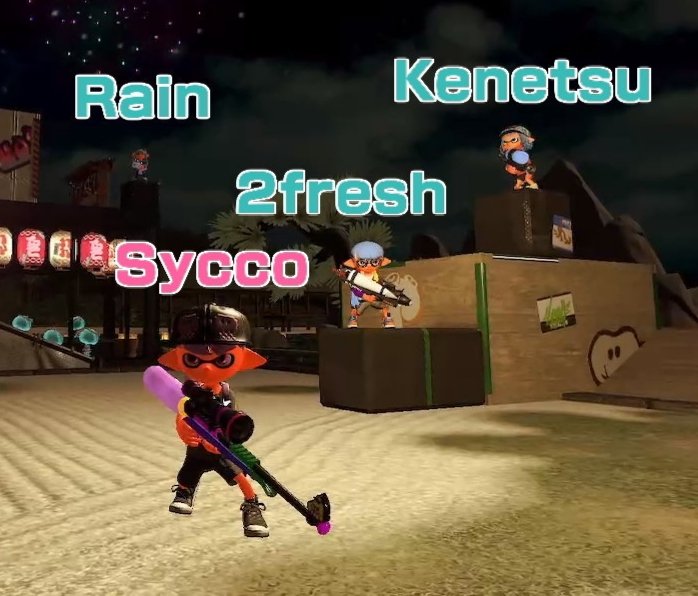 SpectrumSpl2's tweet photo. Speedladder 9
6-2 (setwise)
ggs
tied for 20th place with @HDfoodgroups only losing to two +2 teams
special thanks to @kenetsuu for subbing
line-up:
@Syccopath - Charger/Naut/Sploosh 7
@2fresh4you_spl - KPro/Sploosh 7
@rainwakaba - Jr./Zap
(sub) @kenetsuu - Ttek/KShot/Grim/CJet https://t.co/pdmZjSEhHH