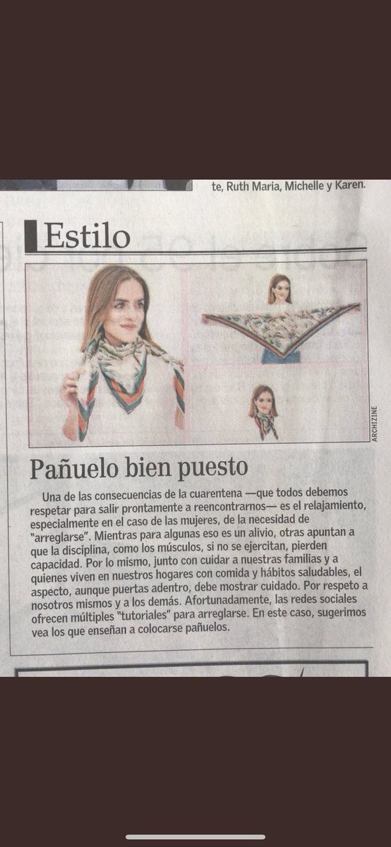 tv_monica's tweet image. Dos días seguidos con machismo impreso. 1ro nos enseñan cómo DEBEMOS mantenernos “bien presentadas”. Dp el sr Varela nos cuenta que un hombre nos “liberó” de las tareas domésticas. Porque claro eran y son nuestras. Faltó que alabara a los hombres que “ayudan” en la casa 🙄