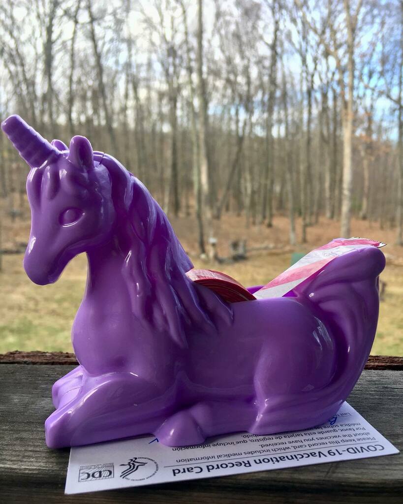 Lobstertunities's tweet photo. #vaccinated
.
I didn’t get a sticker but I did acquire this majestic tape dispenser! https://t.co/gj9AyzfBxH https://t.co/9JrpYez2De