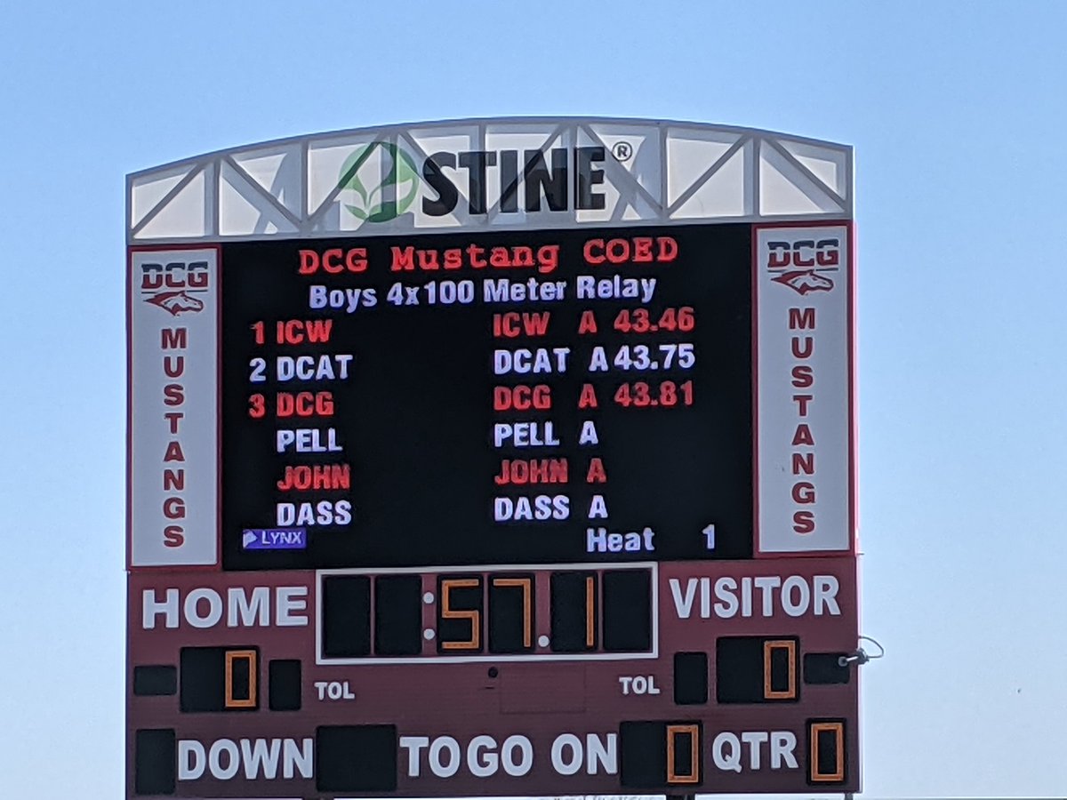 TyMeade's tweet image. A competitive meet on a great ☀️ day, thanks for hosting @dcgactivities &amp;amp; @MadisonMelchert!
Enjoyed sitting at the "Kidman Pavilion" to have a juicy cheeseburger at the alma mater of @CoachKidman. Also fun to see our 4x100 relay run the fastest time in the state so far!! 🏃‍♂️💨