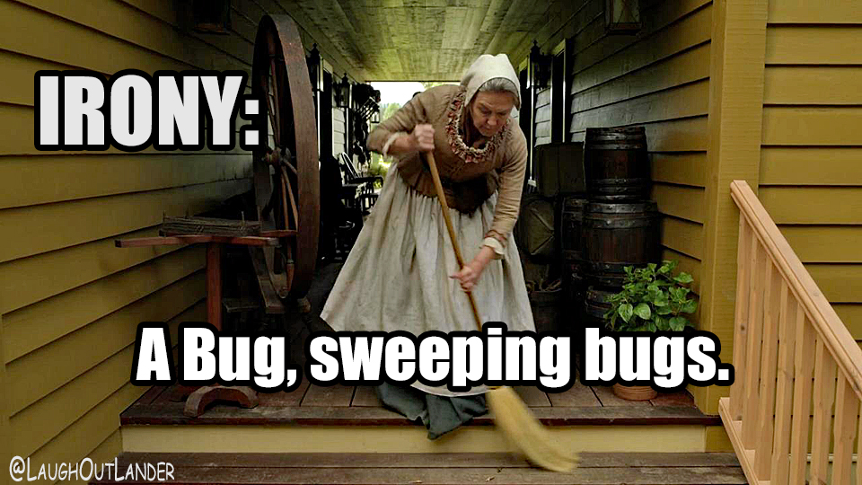 OutlandishScot's tweet photo. Today’s last #DROUGHTLANDER Sunday rerun is from #Outlander episode 506, by @LaughOutLander; #MrsBug #SarahCollier https://t.co/cQIkTMr7N9