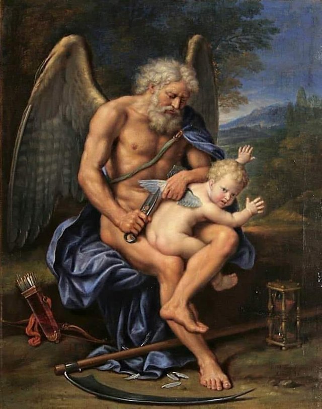 sergylrz's tweet photo. -Cronos corta las alas a Cupido-

“El amor lo vence todo, pero el tiempo vence al amor”.
Pierre Mignard.
Francia, 1612 - 1695. https://t.co/5ugn3s8Z8z