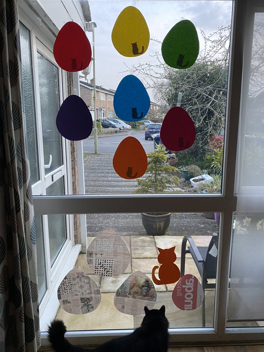 biggy_tiny's tweet photo. Biggy’s Easter display https://t.co/Wf5iTdD0vi