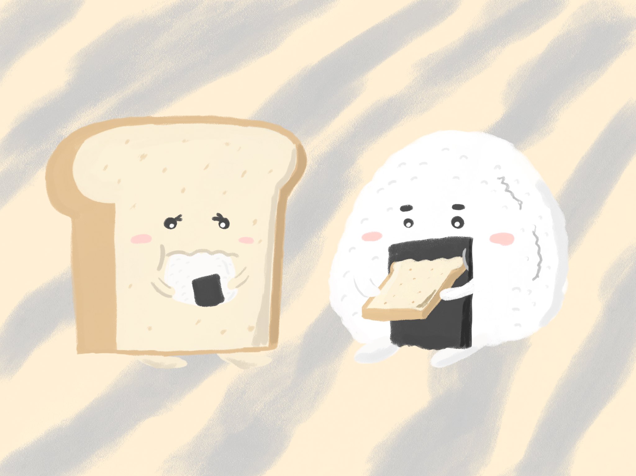 Twitter 上的 Aki かわいい子供 動物イラスト描きます パンを食べるおにぎりくんとおにぎりを食べるパンちゃん イラスト イラストレーター かわいいイラスト 絵描きさんと繫がりたい イラスト好きな人と繋がりたい みんなで楽しむtwitter展覧会 T Co