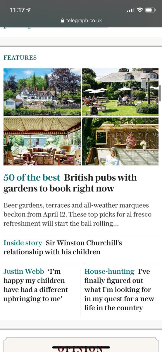 Thanks to <a href="/Telegraph/">The Telegraph</a> for including us in their fab article on the best pub gardens! 👍