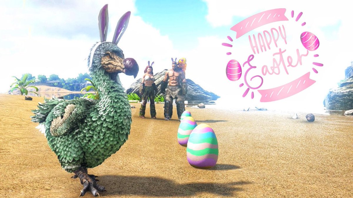 𝐀𝐲𝐚𝐧𝐨 𝐄𝐋𝐃𝐄𝐍 𝐑𝐈𝐍𝐆 Arkイースターイベント Happy Easter バニードードーと うさぎの卵 で限定スキンget ๑ ᗜ ๑ Ark Arkフォト イースター T Co Zqfbnqwk97 Twitter