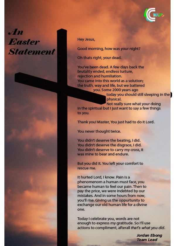 TheCreativeHub9's tweet photo. Making an Easter statement ✊ https://t.co/7Kgat4Ue8O