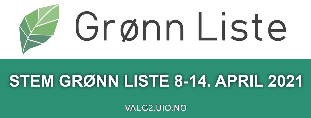 gronnliste's tweet photo. Stem Grønn Liste i studentvalget ved UiO 8-14. april her 👉 https://t.co/vsR6ax8gv4 https://t.co/WEbVCotq0D