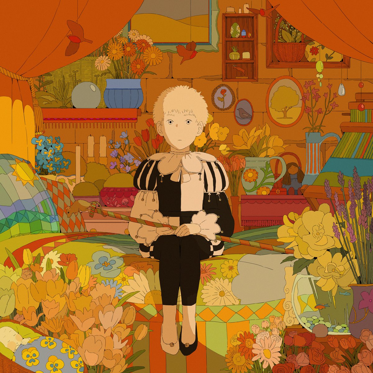 The Fool in his tower chamber. Assassin's Apprentice, Robin Hobb.