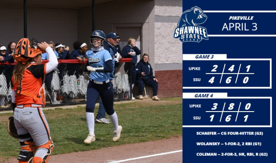 SSUBears's tweet photo. Softball: SSU splits final doubleheader with Pikeville (4-2 W, 3-1 L)
 - https://t.co/45pTFcXBOM https://t.co/tFM48gy5kF