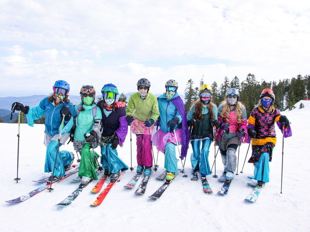 mtashland's tweet image. The skiing and riding today were excellent with spring-like conditions on the mountain today and plenty of snow to go around.  Special appearance by the Dropettes telemark skiing crew.  Only six more days left of the season, so come on up for some local mountain fun.