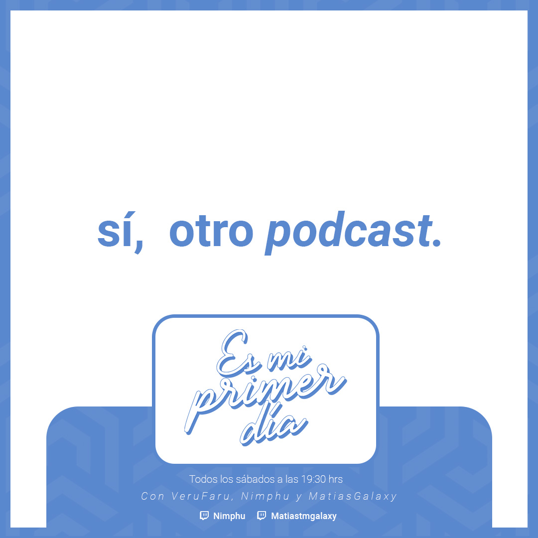 sr__galaxy's tweet photo. Gente hoy estaré haciendo el primer capitulo de es mi primer día un podcast organizado por unos amigos y yo en mi canal de twitch a las 21:00 hora chile 
https://t.co/4RRLl39nyF https://t.co/ZDLR3hnggz